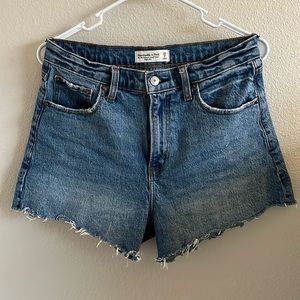 Abercrombie 90s relaxed jean denim shorts
